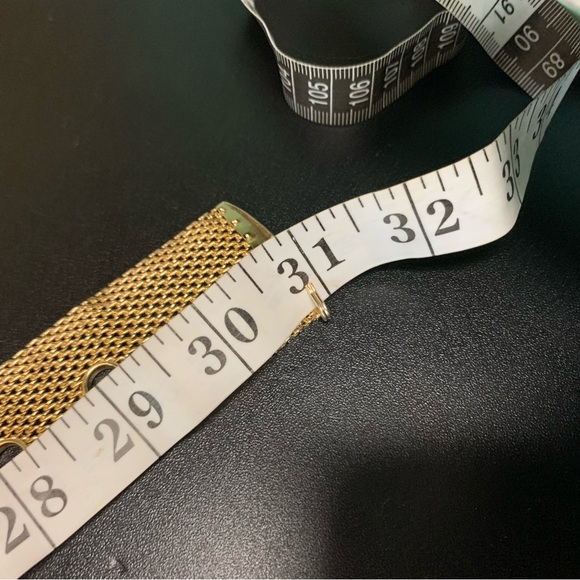 Vintage 90s Gold Mesh Belt - Picture 5 of 7